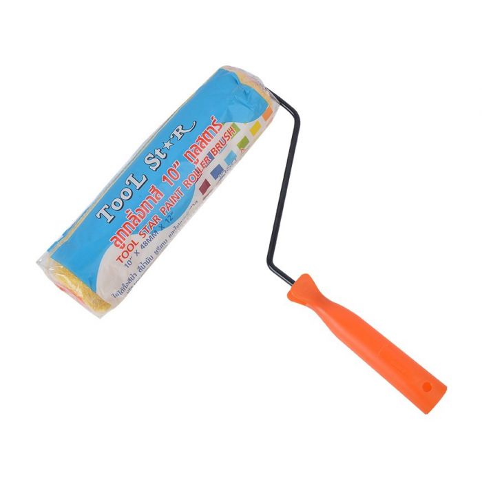 ลูกกลิ้งทาสีเคมีพร้อมด้าม 10”x48mmx12” Tool Star