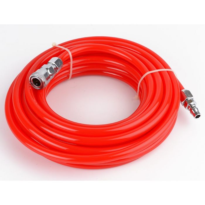 สายลมม้วน PU ขนาด 8x12 (10 เมตร) สีแดง