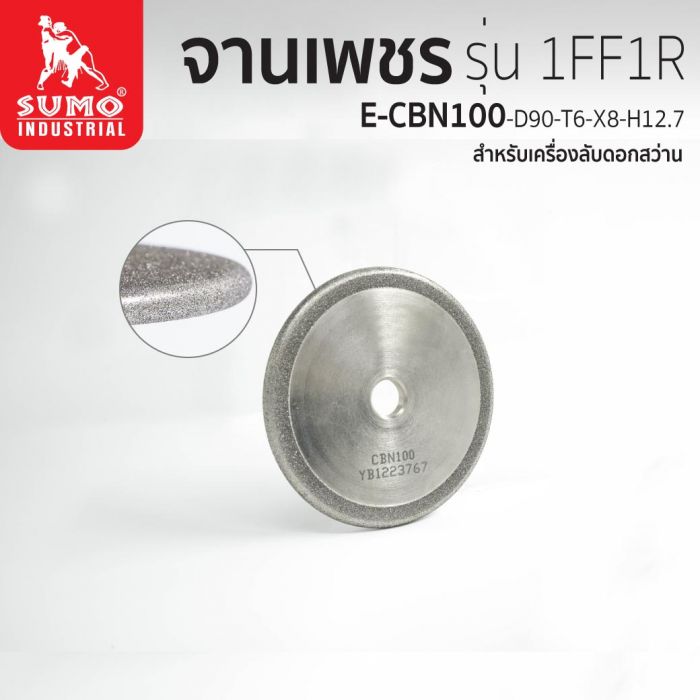 จานเพชร 1FF1R-E-CBN100-D90-T6-X8-H12.7
