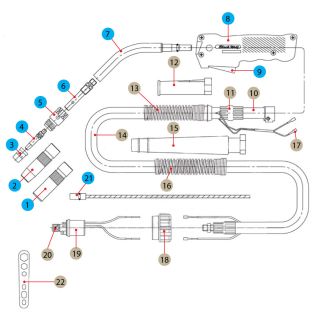 อะไหล่ปืน CO2 350A PANA Rear Euro