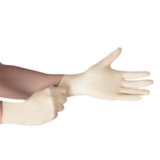 ถุงมือยางแบบไม่มีแป้ง ชนิดบาง (กล่อง 100 ชิ้น) ศรีตรังโกลฟ์ - s