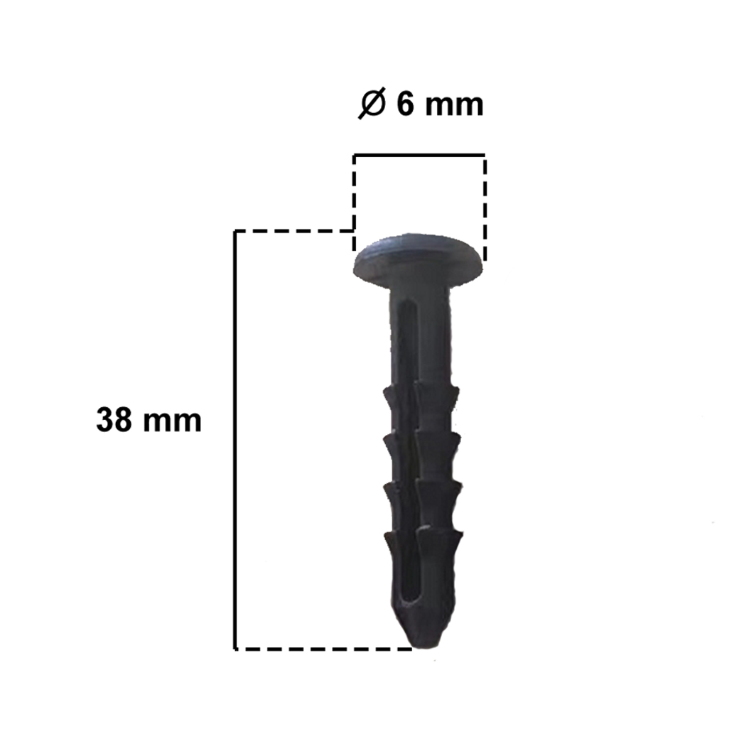 พุกยึดยางกันชนขอบเสา