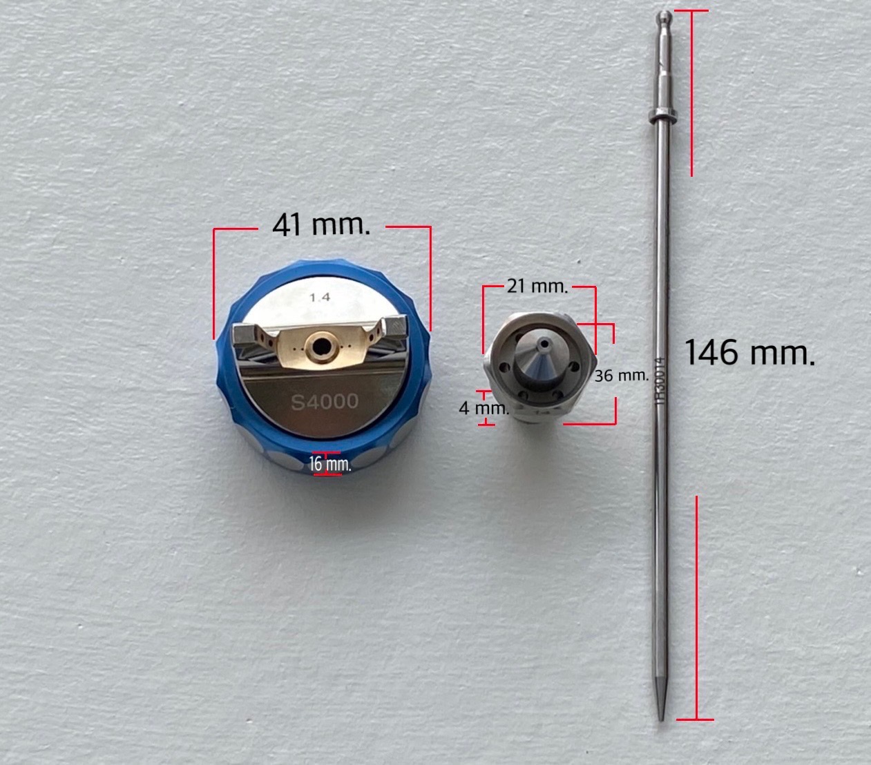 Nozzle Kit 1.4 mm. กาพ่นสีรุ่น S4000