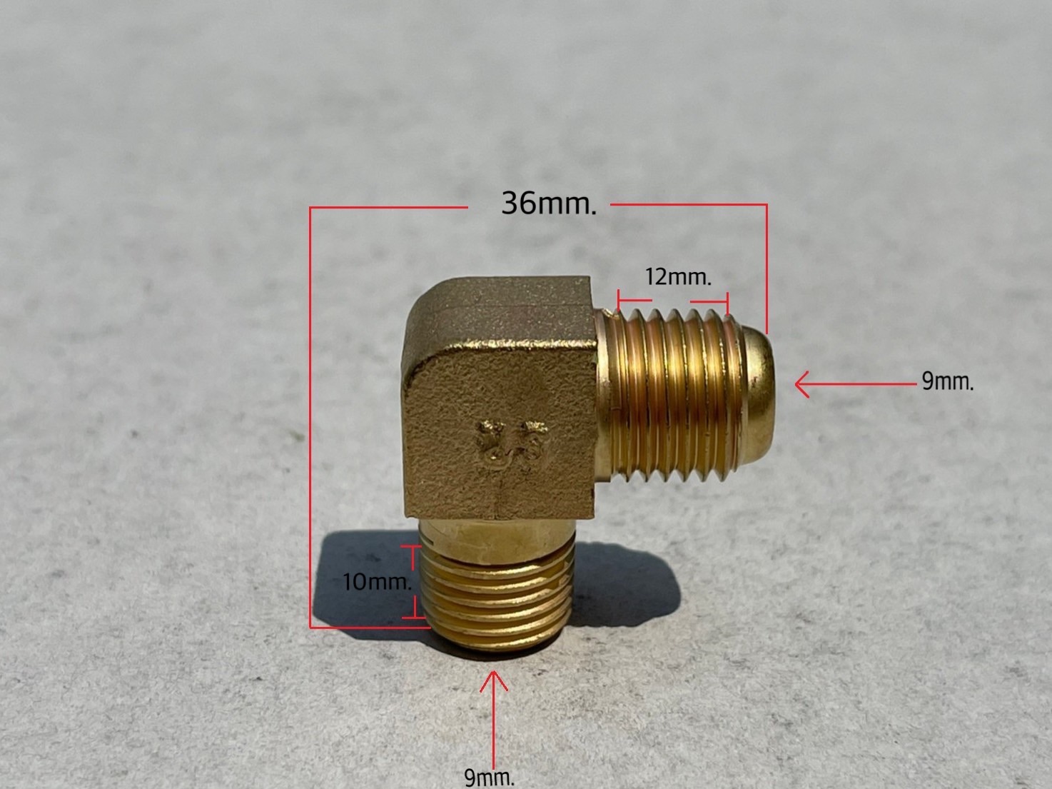 ข้อศอกปั๊มลมทองแดง ปั๊มลมไร้น้ำมัน รุ่น 50SO
