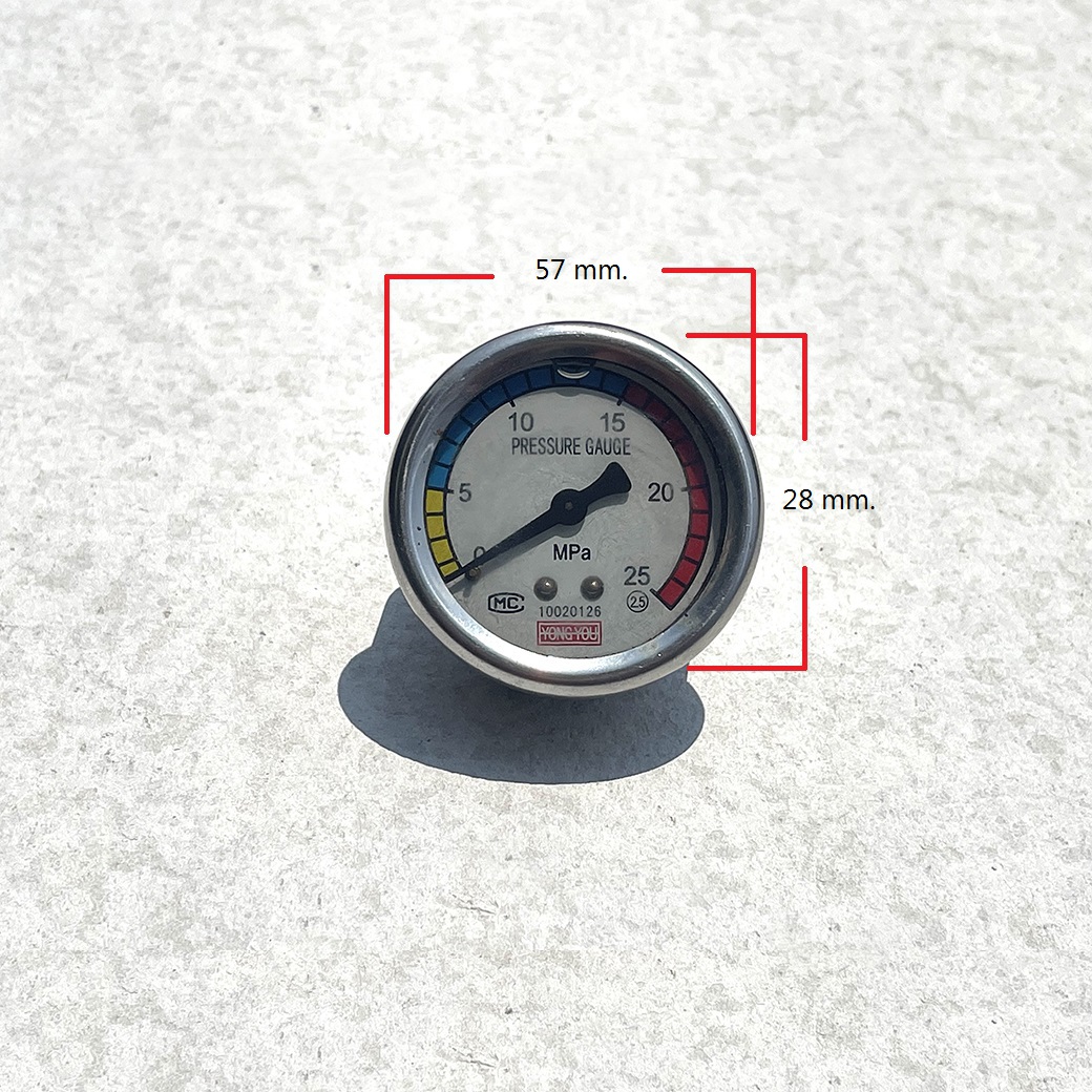 เกจ์บอกแรงกันเครื่องฉีดน้ำ Blue Shark No.71