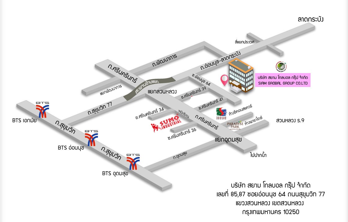 แผนที่เดินทาง แผนที่บริษัท