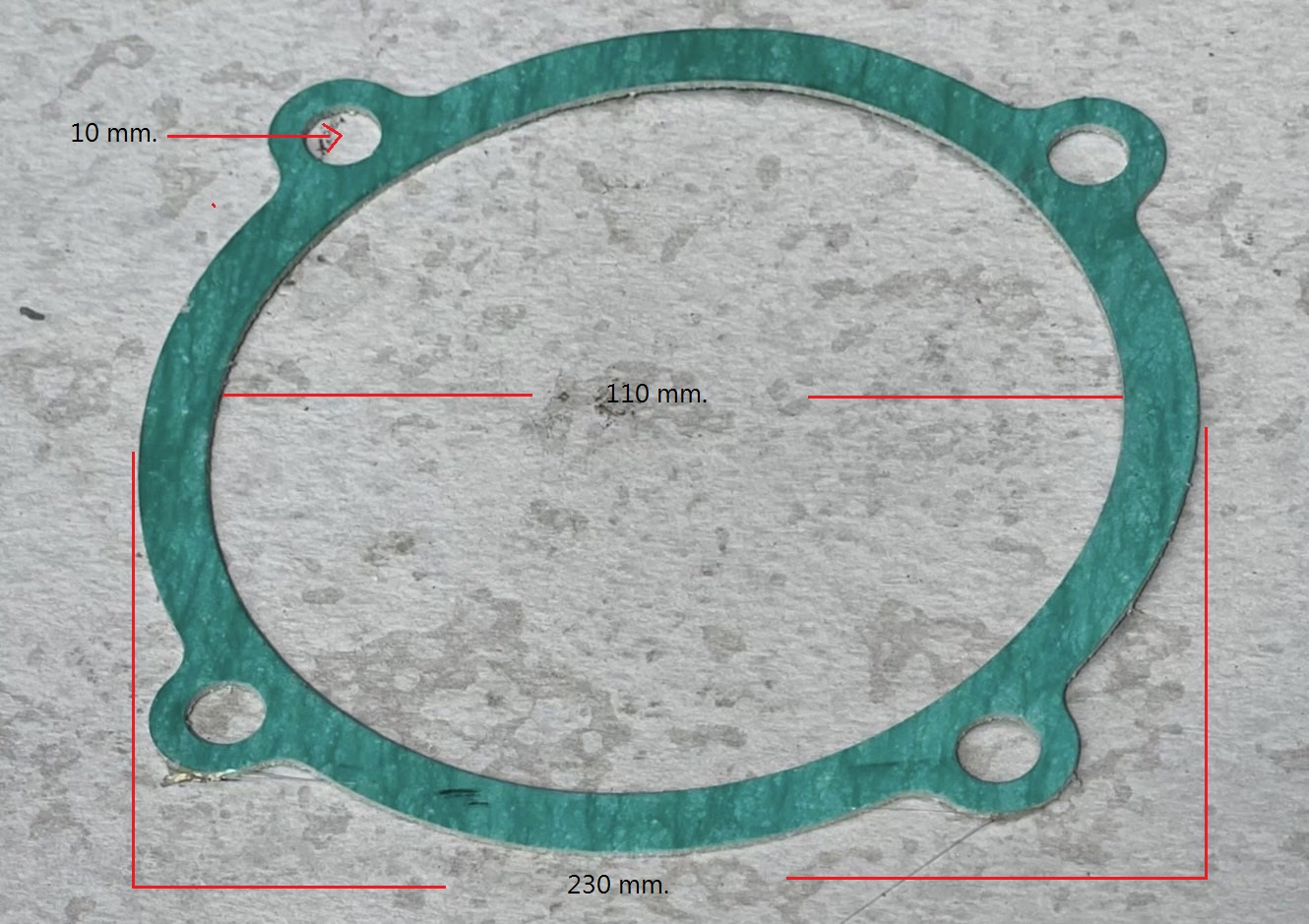 ประเก็นฝั่งมู่เล่ ปั๊มลมลูกสูบสายพาน